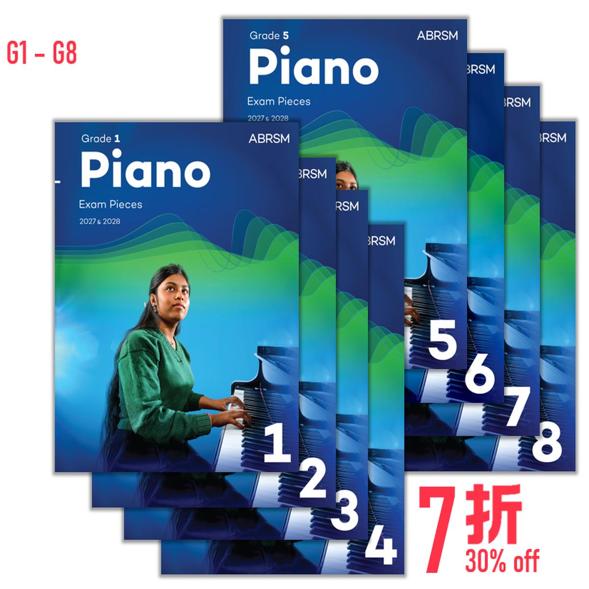 (Package) ABRSM 2027-28 Piano Exam Pieces Grade 1 - 8