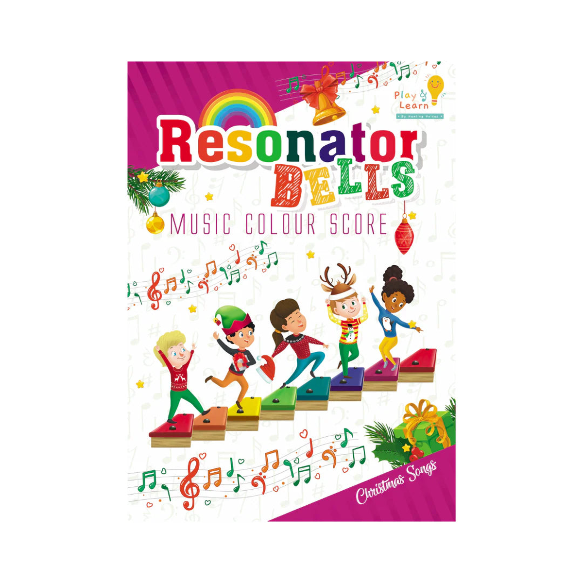 Resonator Bells Music Colour Score Christmas Book 1