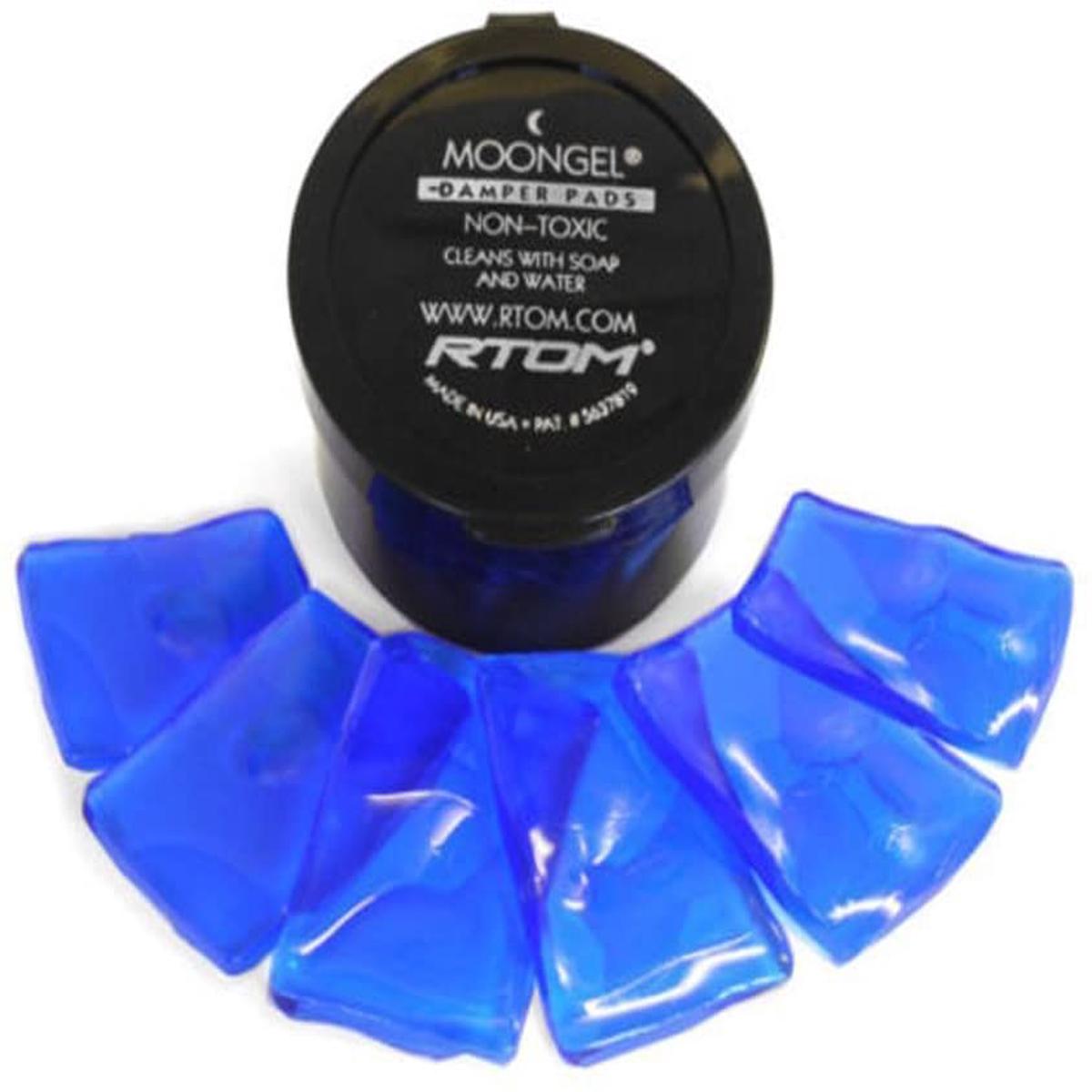 RTOM Moongel Drum Damper Pads 6pcs Pack (Blue / Clear)