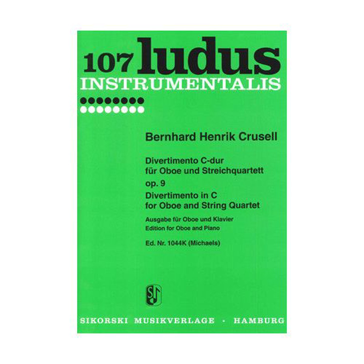 Divertimento in C for Oboe and String Quartet Op 9