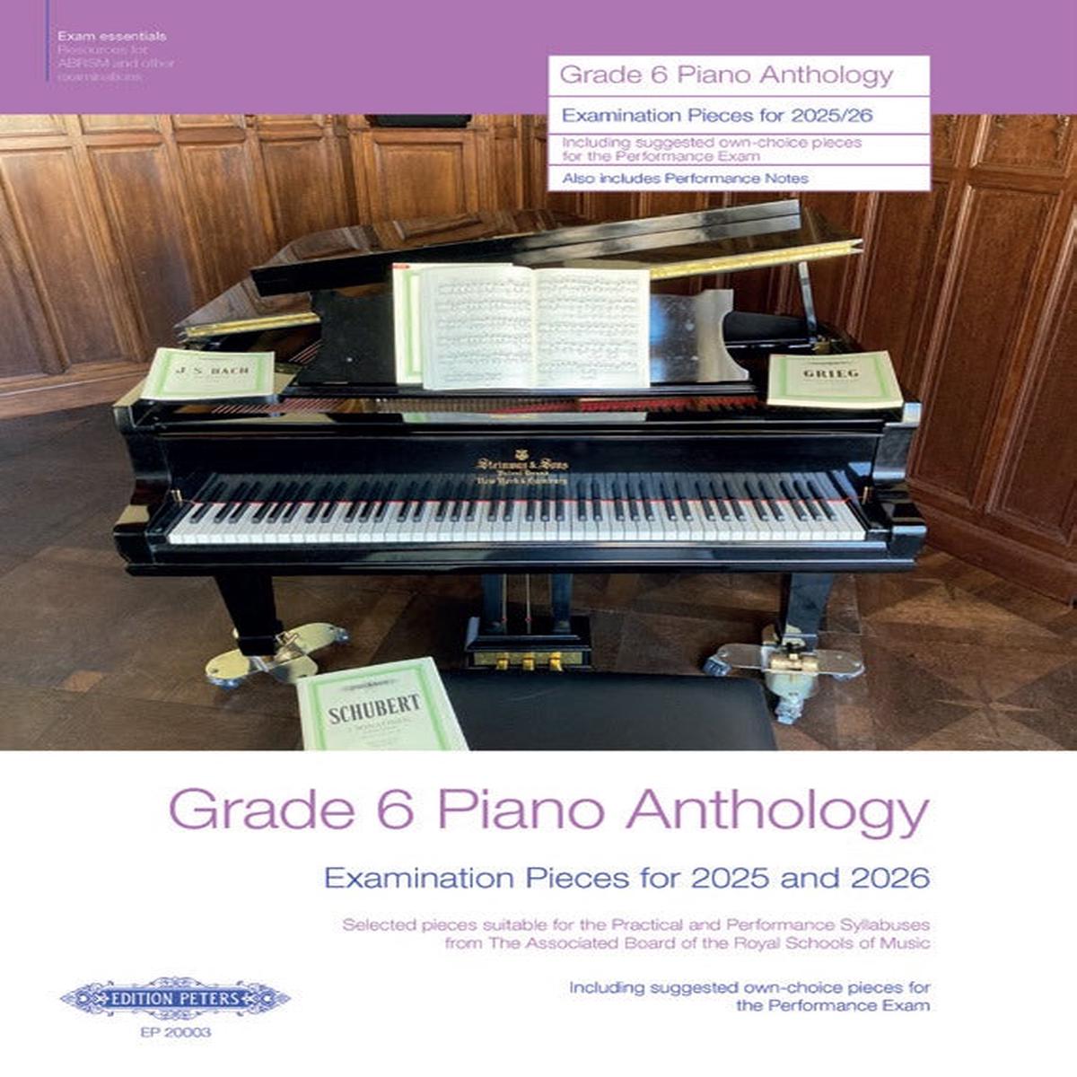 Grade 6 Piano Anthology Examination Pieces for 2025 and 2026