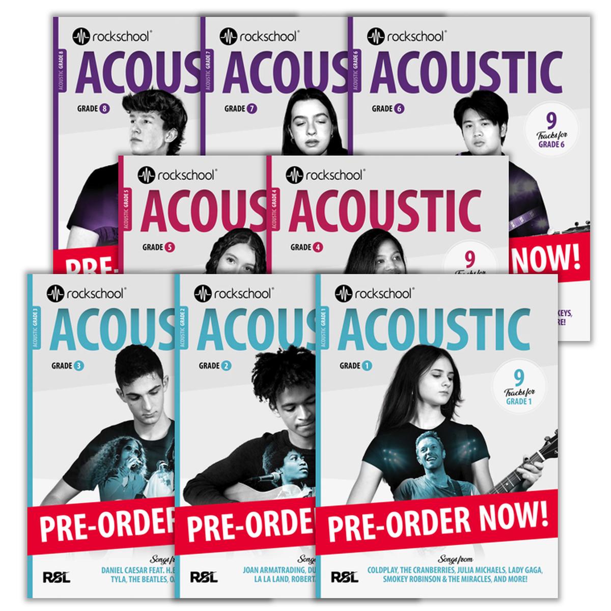 ( Pre-order) (Package) Rockschool Acoustic Guitar Grade 1 to 8 (2026)