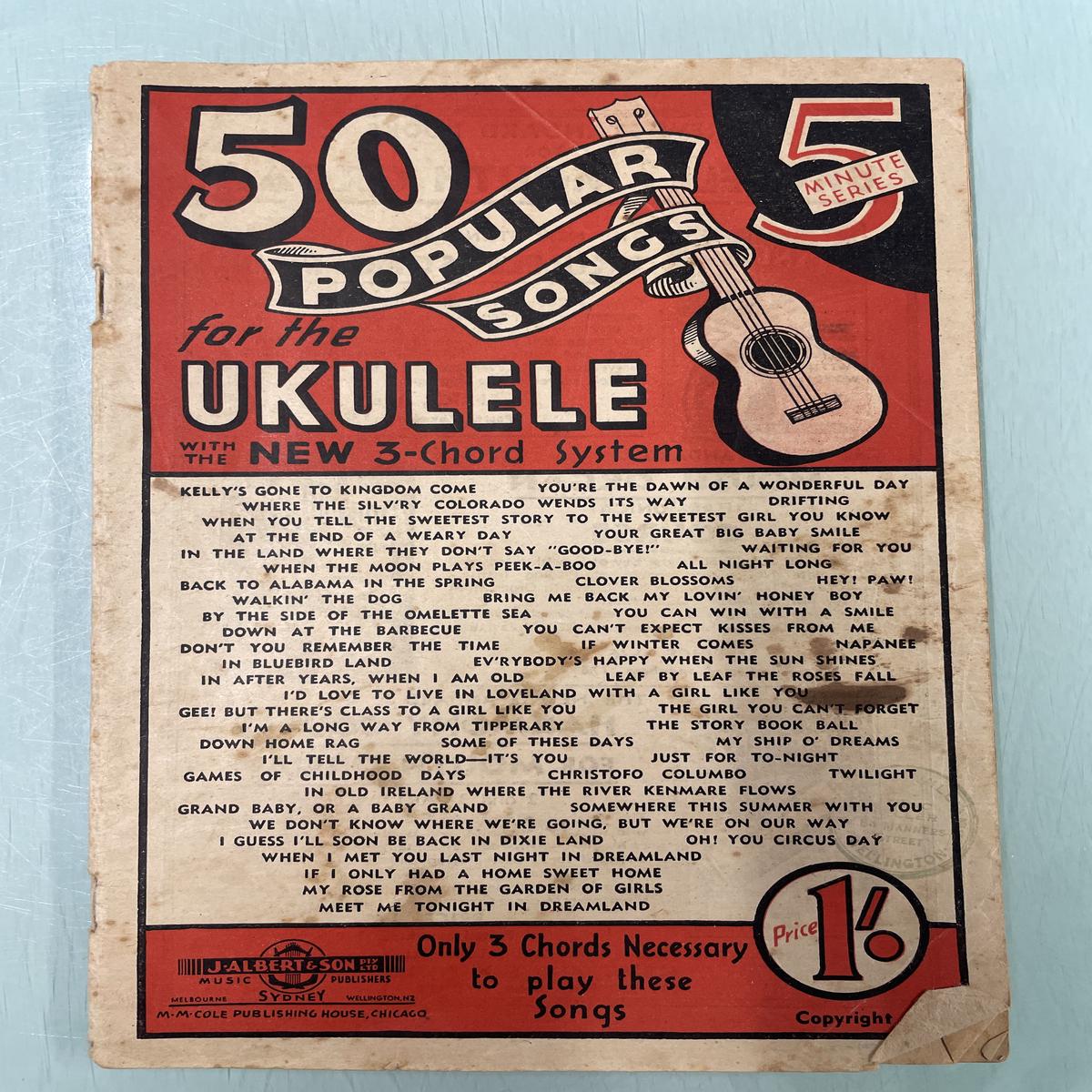50 Popular Songs for the Ukulele (Second Hand)
