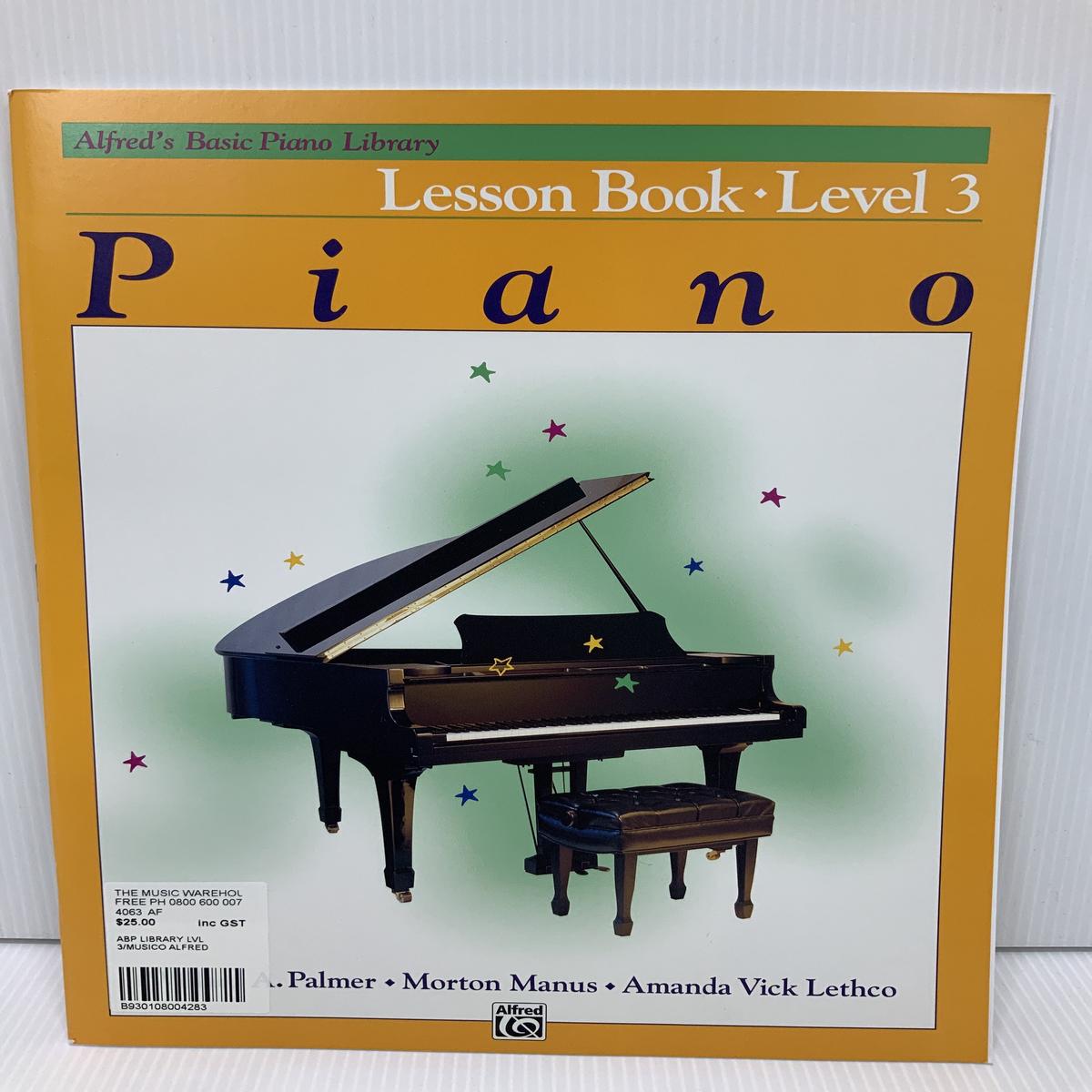 Alfred's - Piano Lesson Book - Level 3