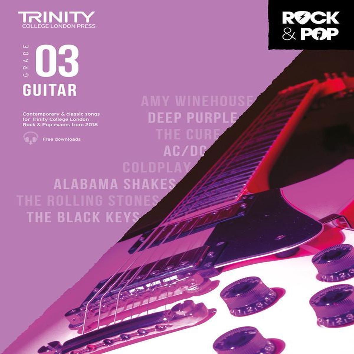 Trinity - Rock & Pop Guitar from 2018 - Grade 3
