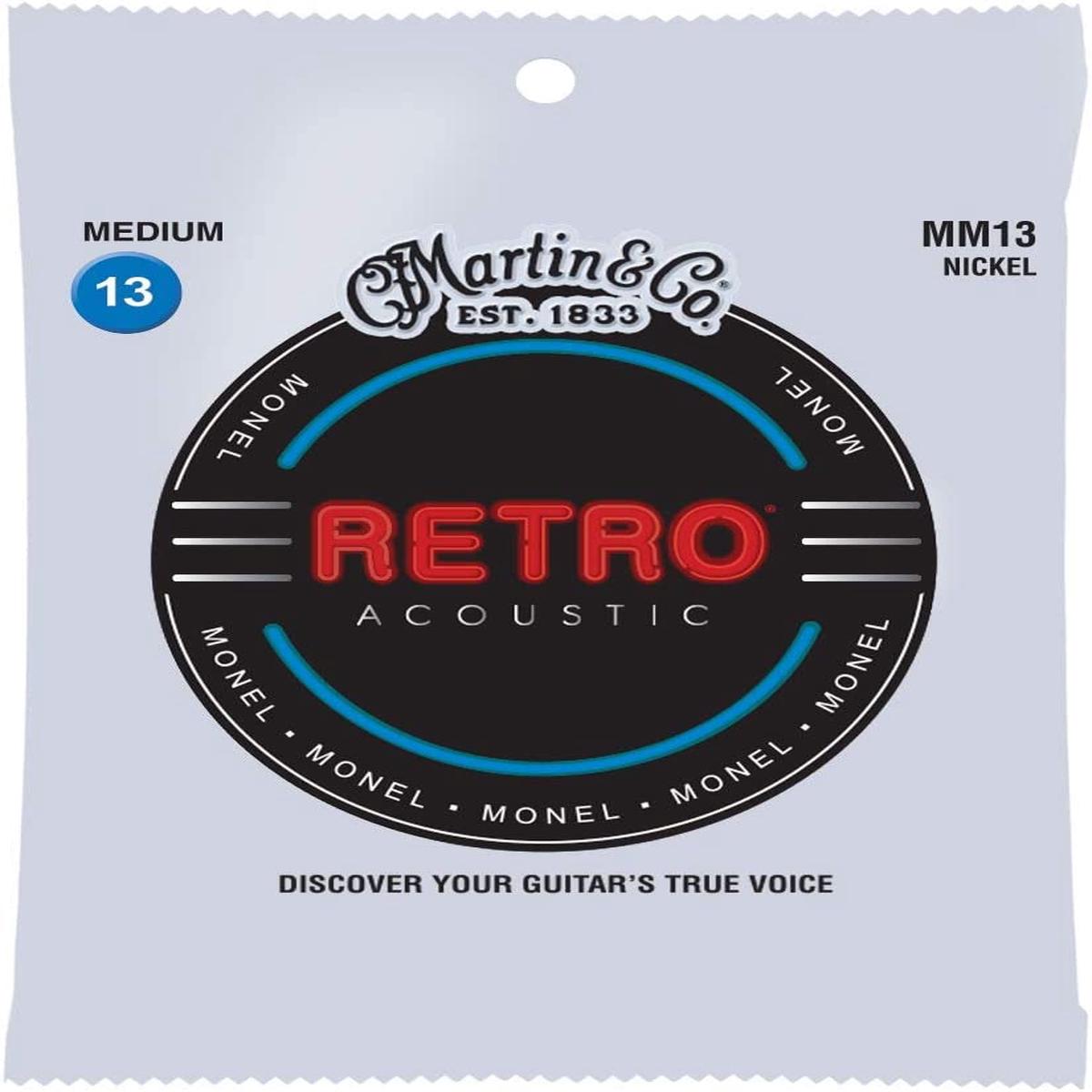 Martin - Retro Nickel Acoustic Guitar Strings - 13/56