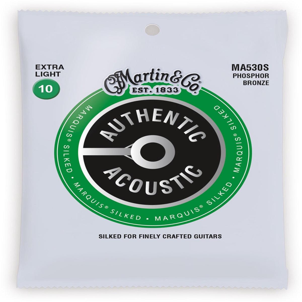 Martin - Marquis Silked Phosphor Bronze Guitar Strings - 10/47