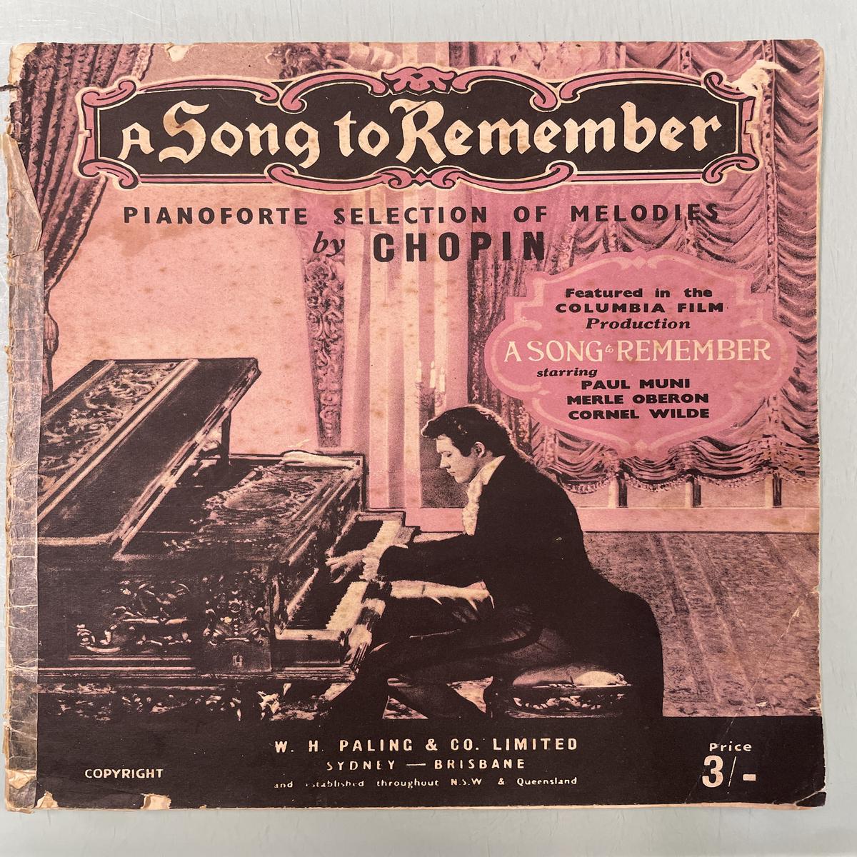 A Song to Remember- Melodies By Chopin (Second Hand)