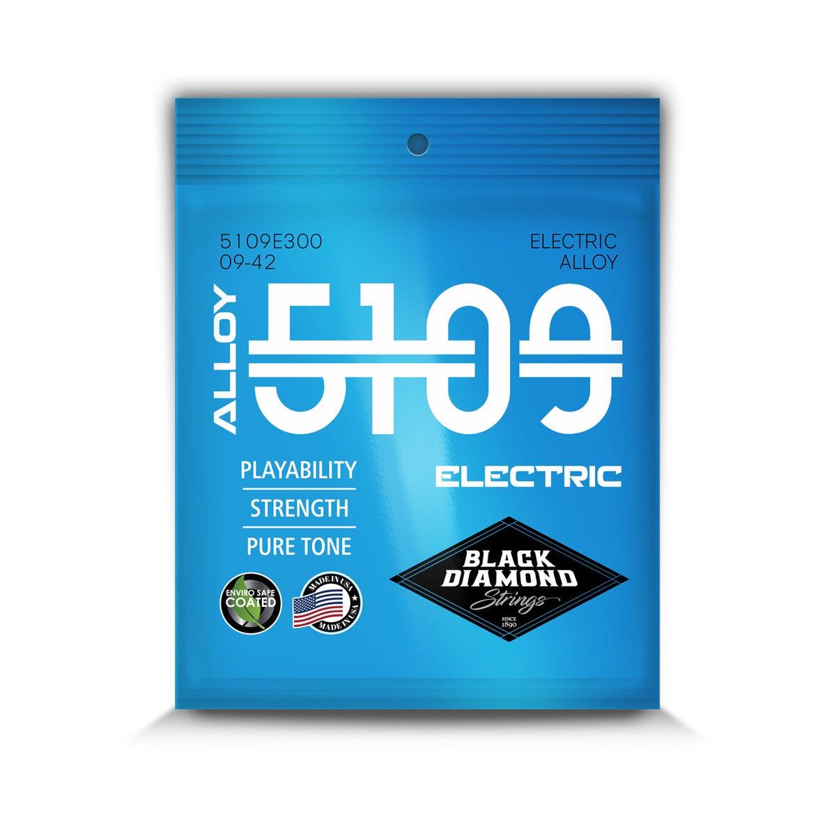 Black Diamond -Alloy5109 Electric Guitar Strings - For Heavy Rock Regular