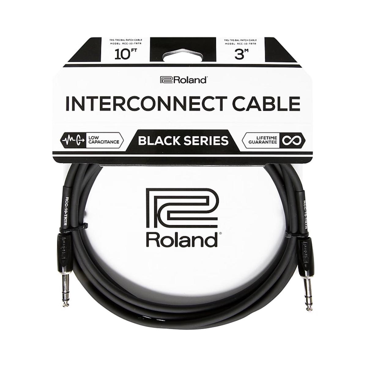 Roland RCC-10-TRTR 14-inch TRS Black Series Interconnect Cable 10ft