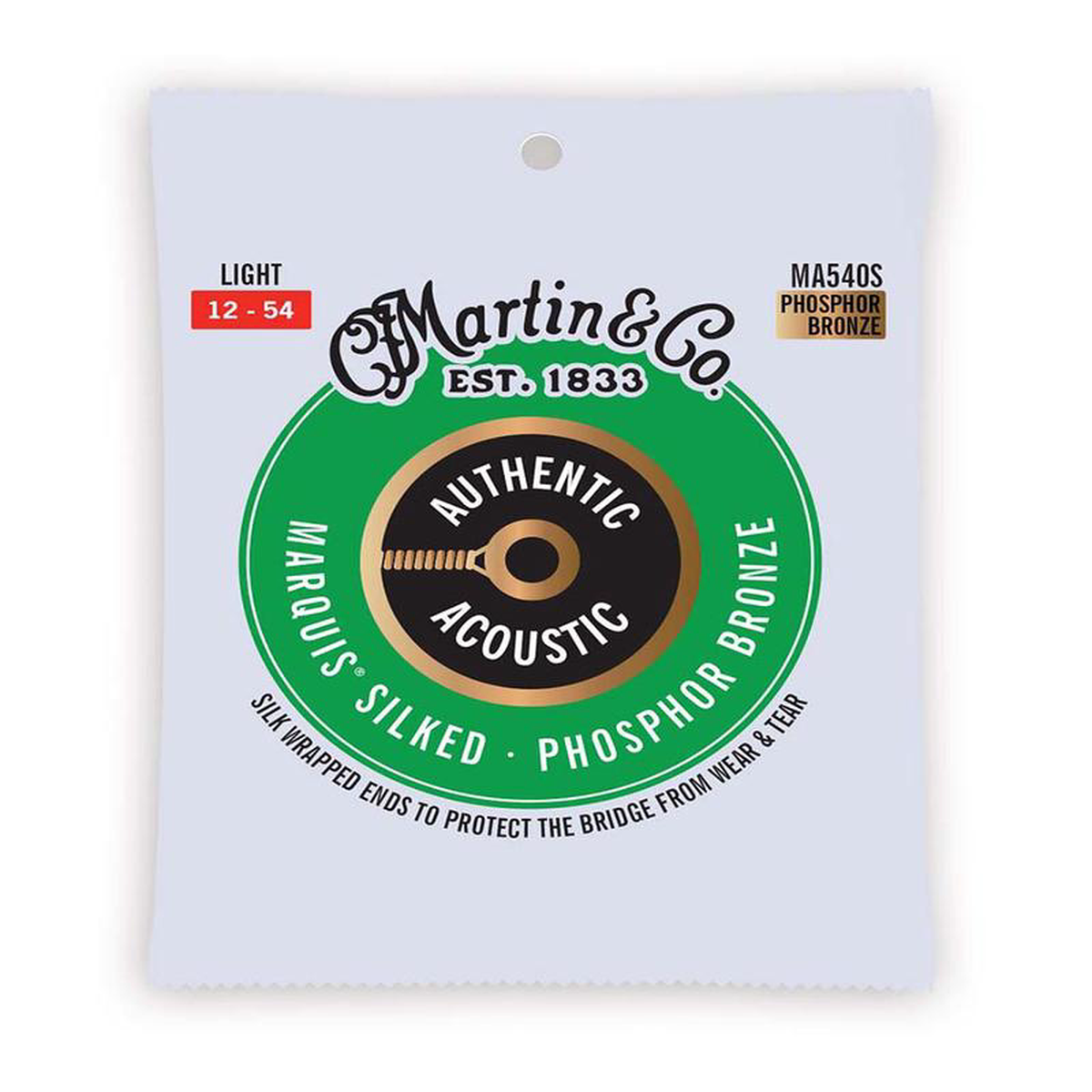 Martin Marquis Silked Phosphor Bronze 928 Light 12-54 Acoustic Guitar Strings