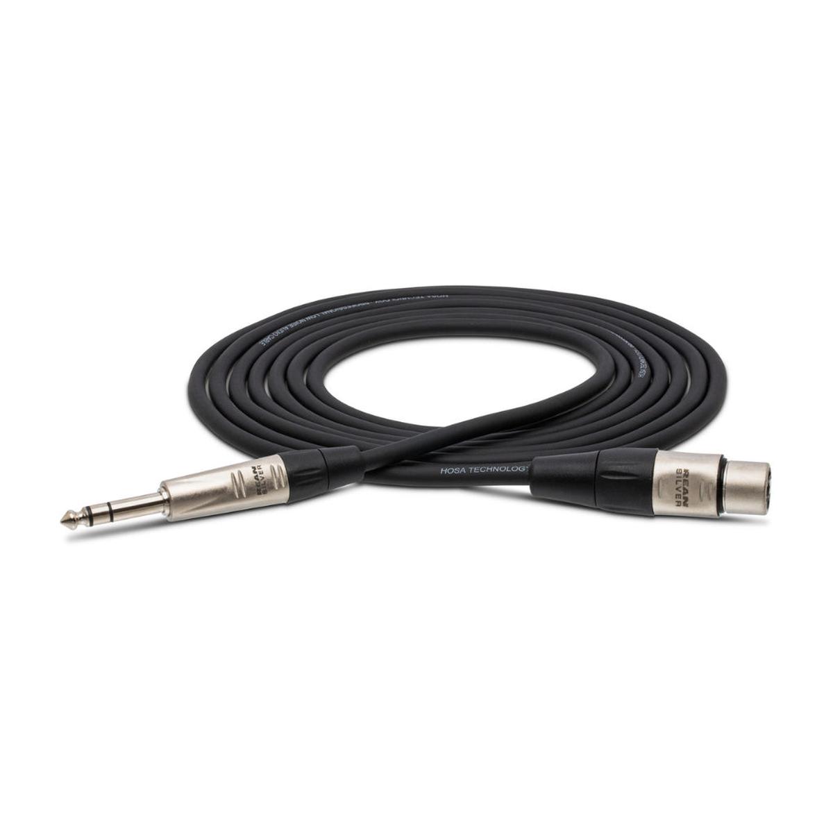 Hosa Technology REAN XLR3F to 14 in TRS Pro Balanced Interconnect Cable 10ft