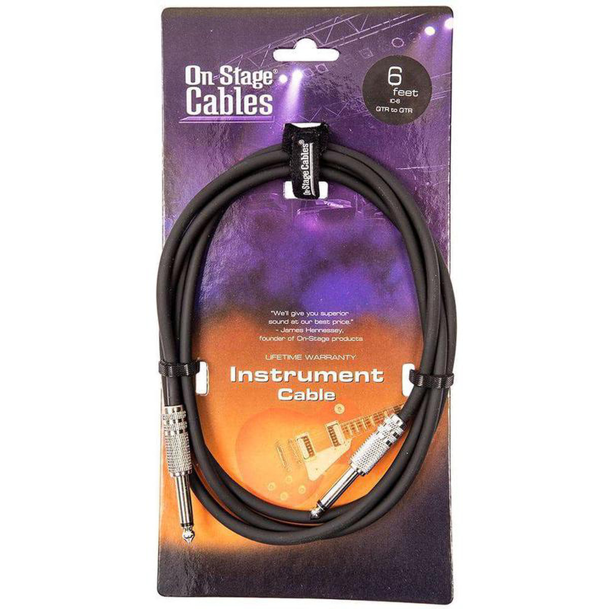 On-Stage Instrument Cable 6ft2m
