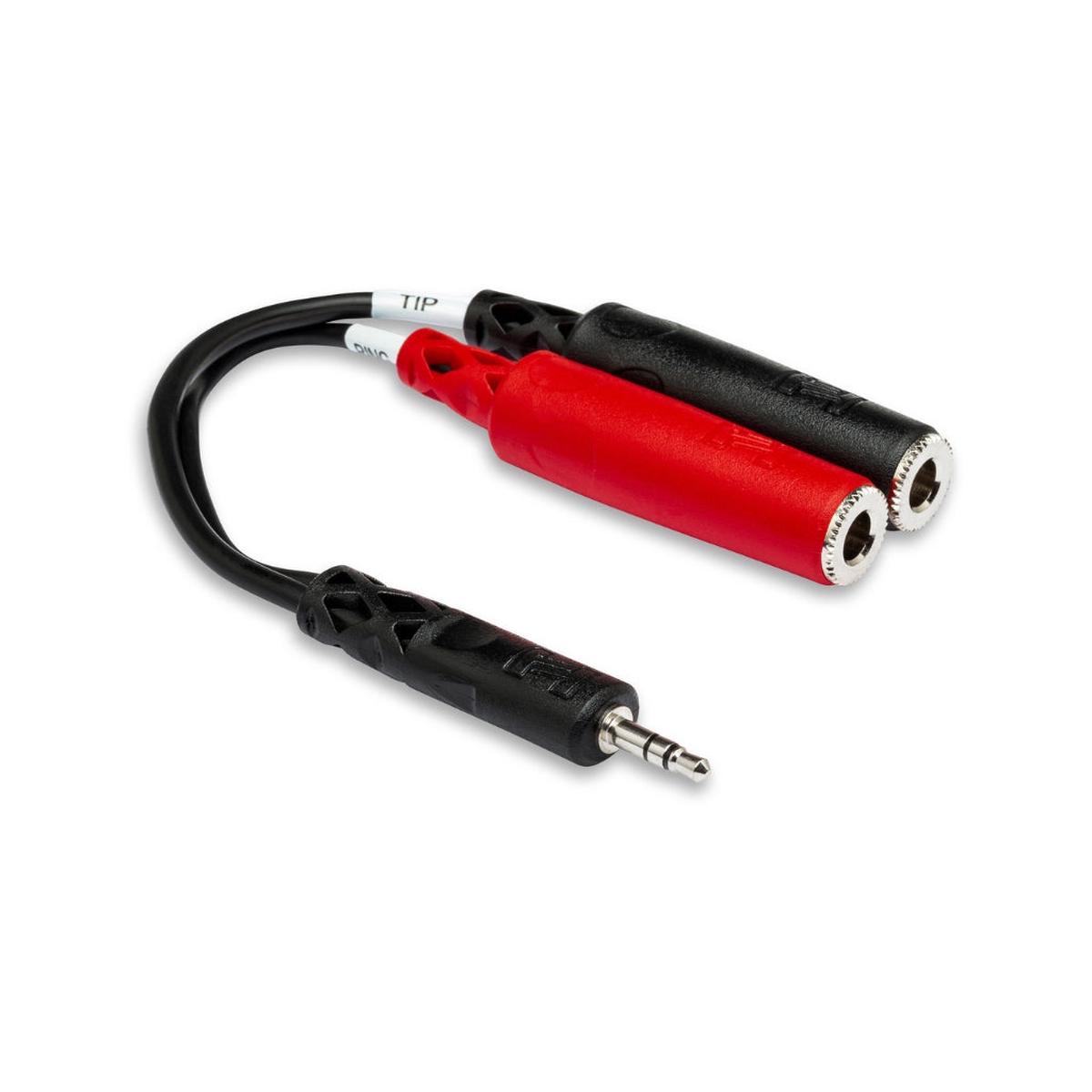 Hosa Technology 35 mm TRS to Dual 14 in TSF Stereo Breakout Cable