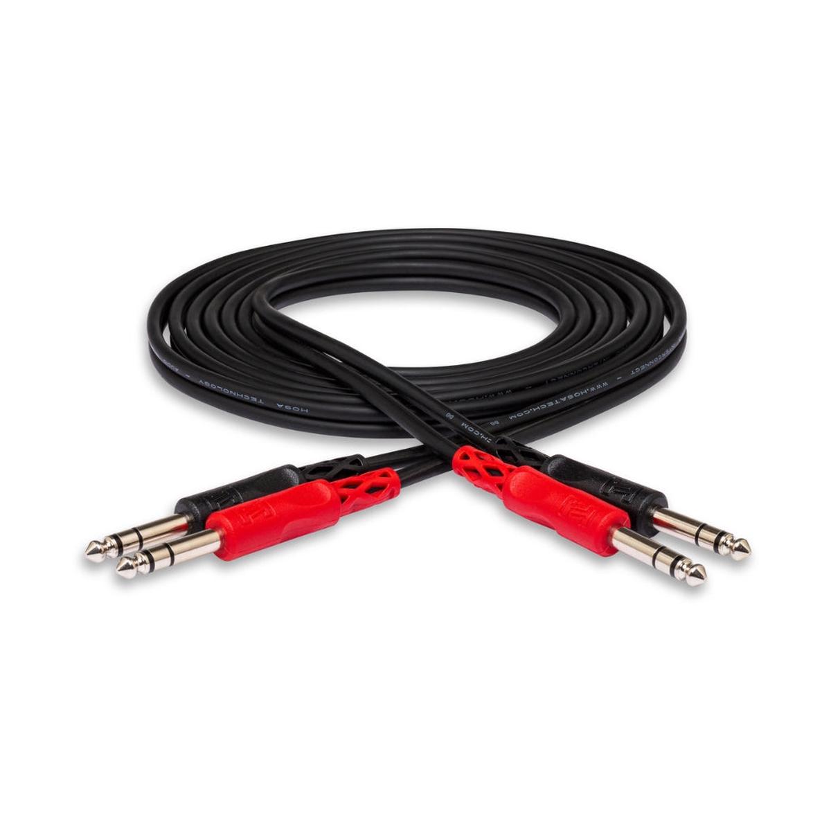 Hosa Technology Dual 14 in TRS to Same Stereo Interconnect Cable 4m