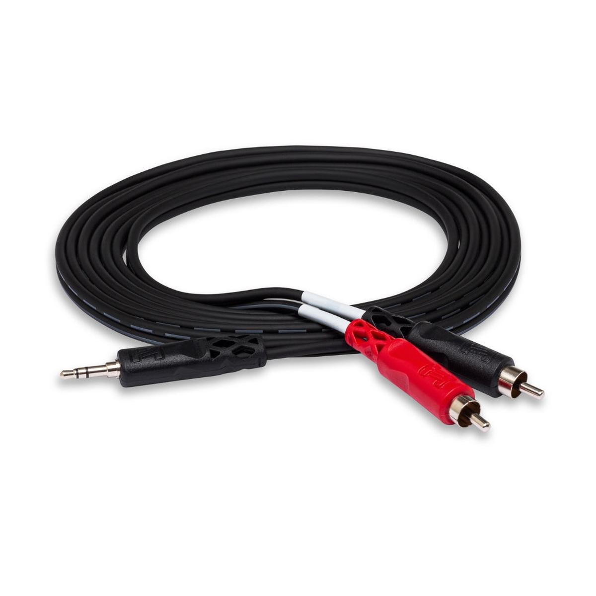 Hosa Technology 35 mm TRS to Dual RCA Stereo Breakout Cable 15ft