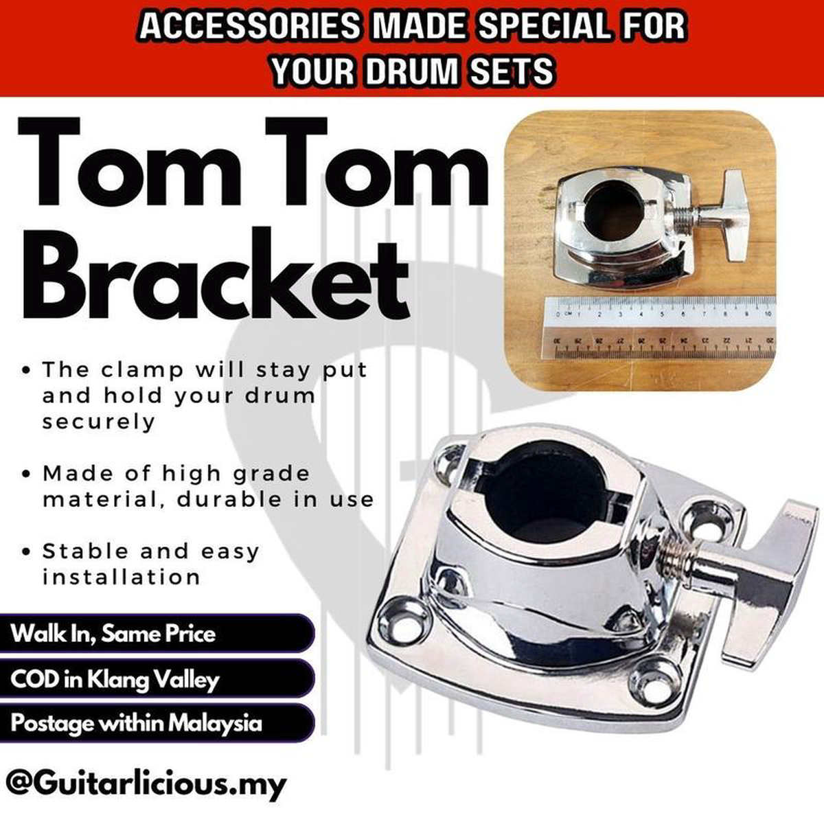Tom Tom Bracket ( FTD-3 FTD3 FTD 3 )