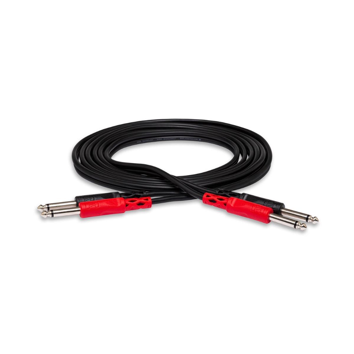 Hosa Technology Dual 14 in TS to Same Stereo Interconnect Cable 3m