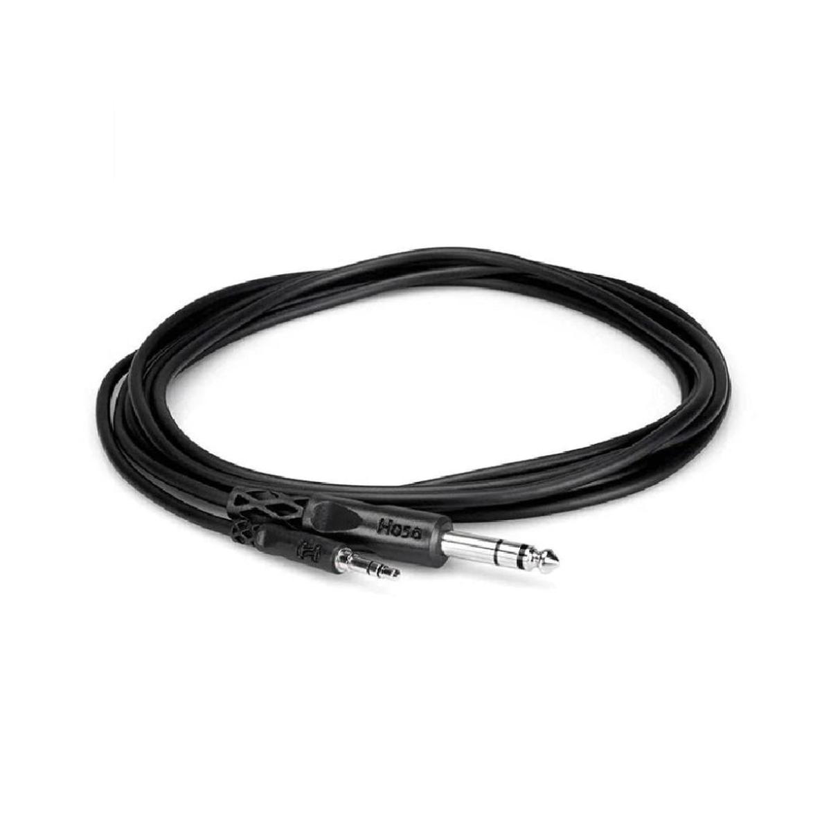 Hosa Technology 35 mm TRS to 14 TRS Stereo Interconnect Cable 5ft