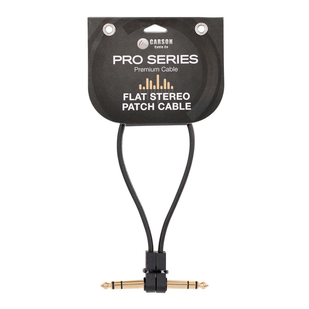 Carson Pro Series - Flat stereoTRS patch cable - 1ft