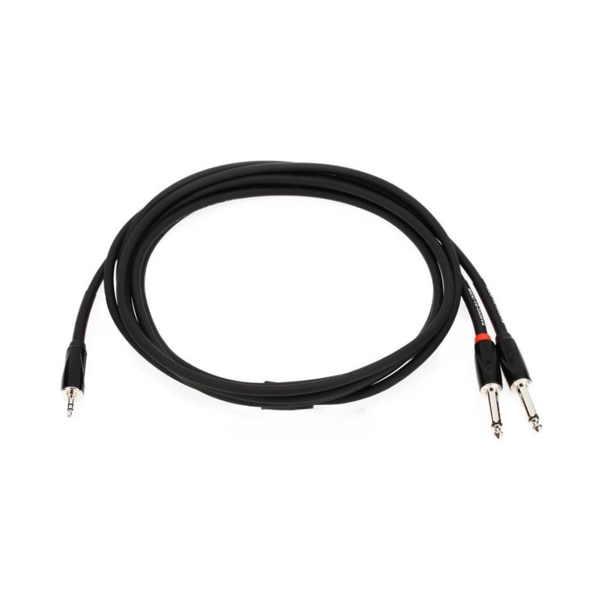 Roland RCC-10-3528V2 18-inch TRS to two 14-inch Black Series Interconnect Cable 10ft