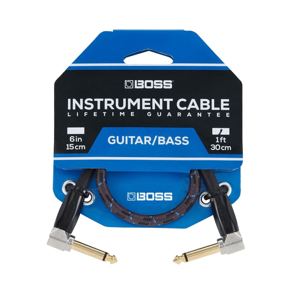 Boss BIC3AA Right-Angle 14-inch TS to Same Instrument Cable 3ft
