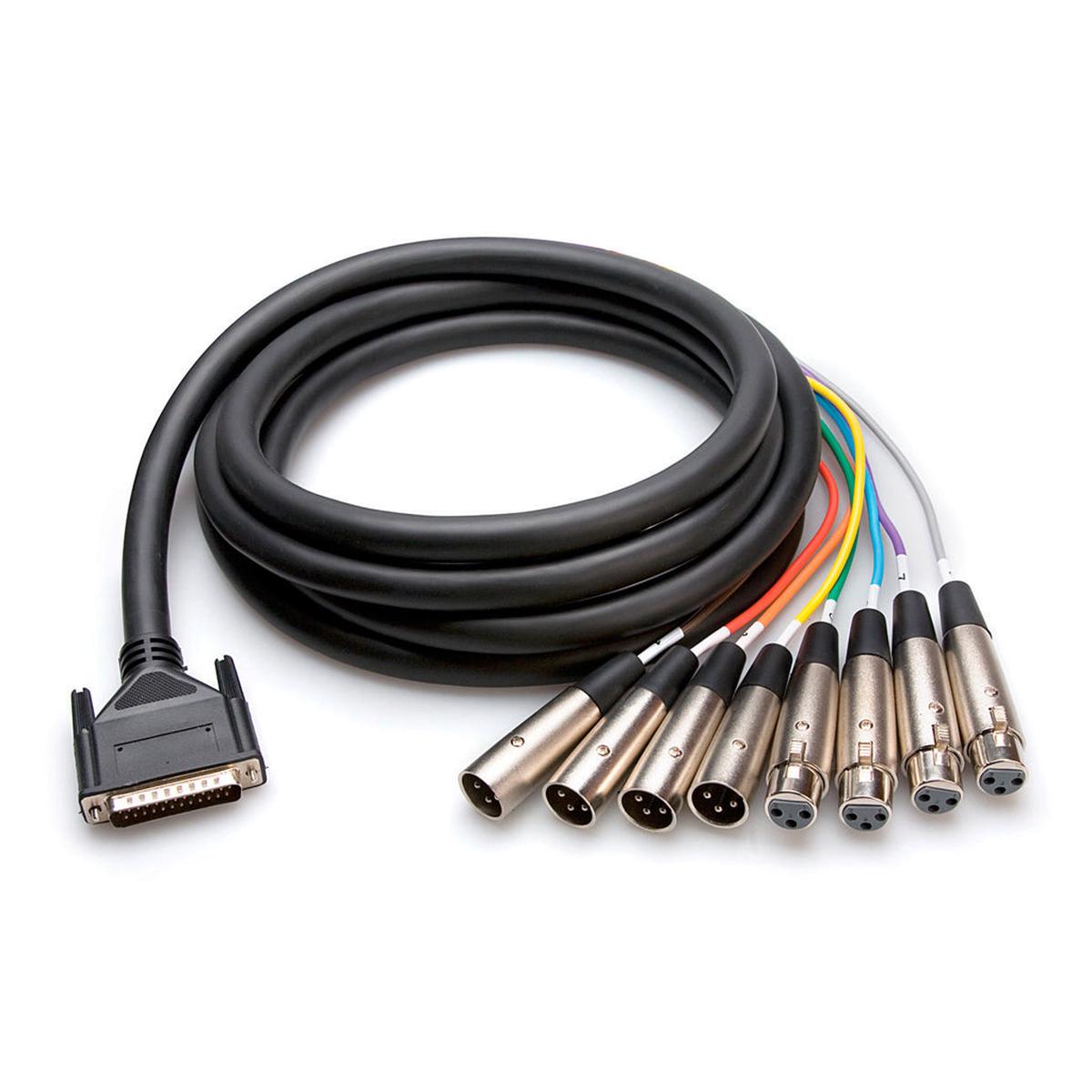 Hosa Technology AESEBU Snake DB25T - XLR3Mf 3