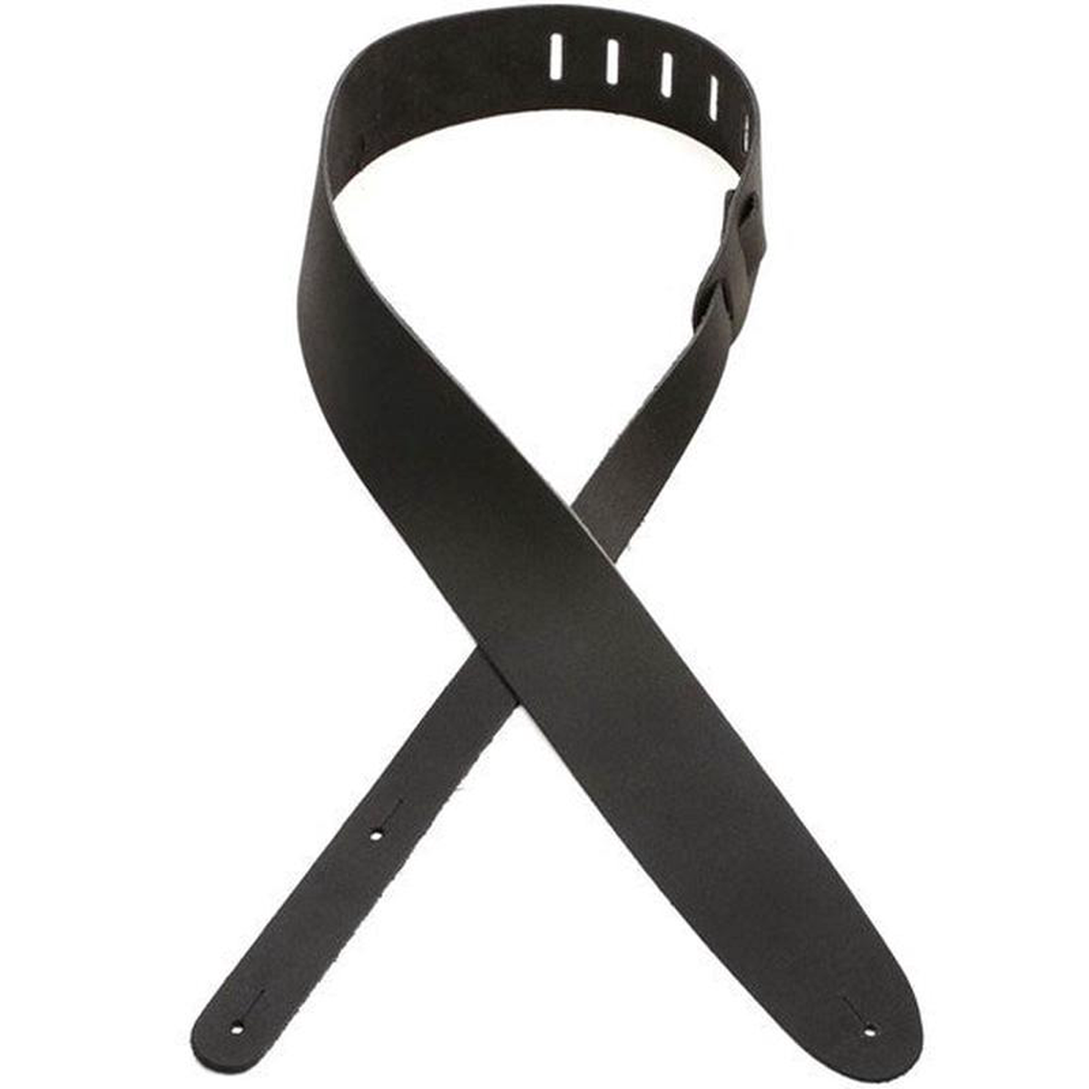 02 12 Inch Gtr Strap Leather Black