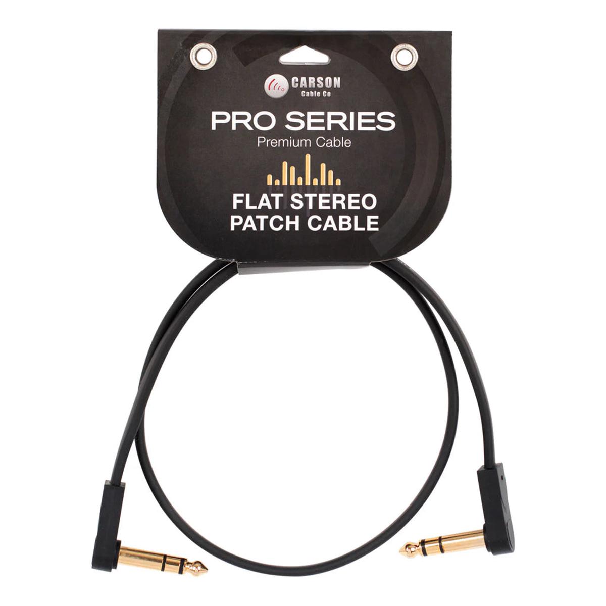 Carson Pro Series - Flat stereoTRS patch cable - 3ft
