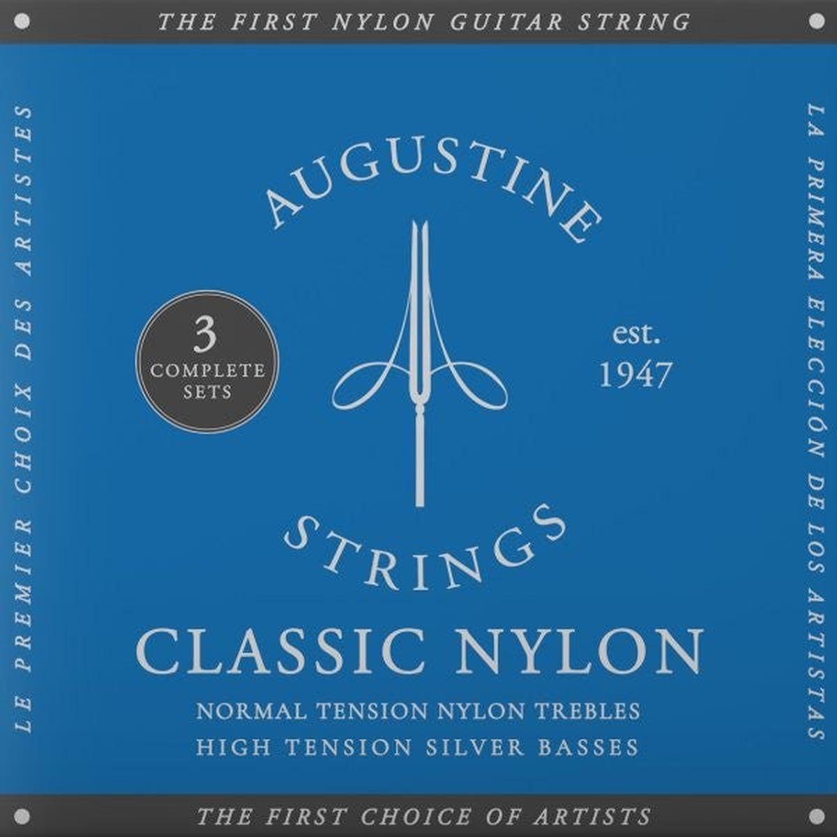 Augustine - CLASSIC/BLUE - HIGH TENSION (3-Pack) - 3XABL