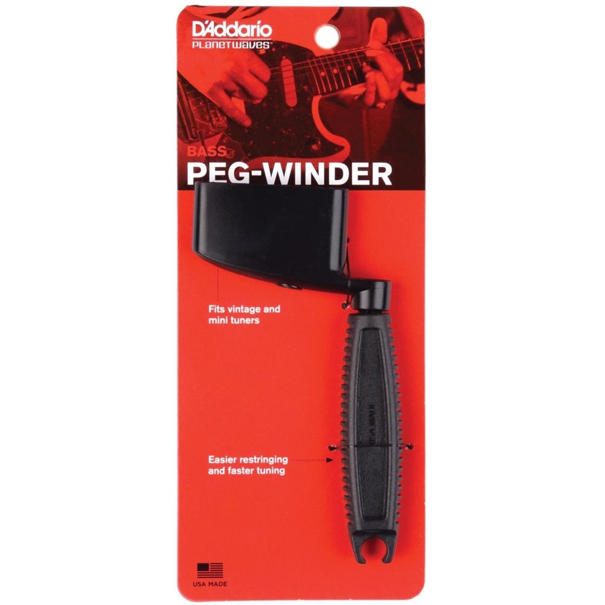 D'Addario Accessories - Ergonomic Bass Guitar Peg Winder