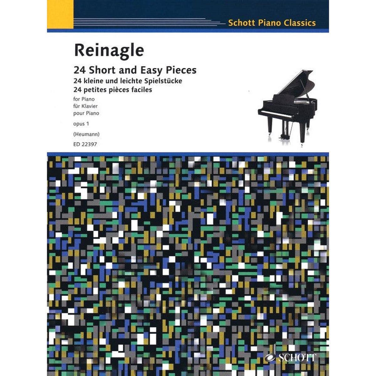 A. Reinagle - 24 Short and Easy Pieces - for Piano - opus 1 (Heumann)