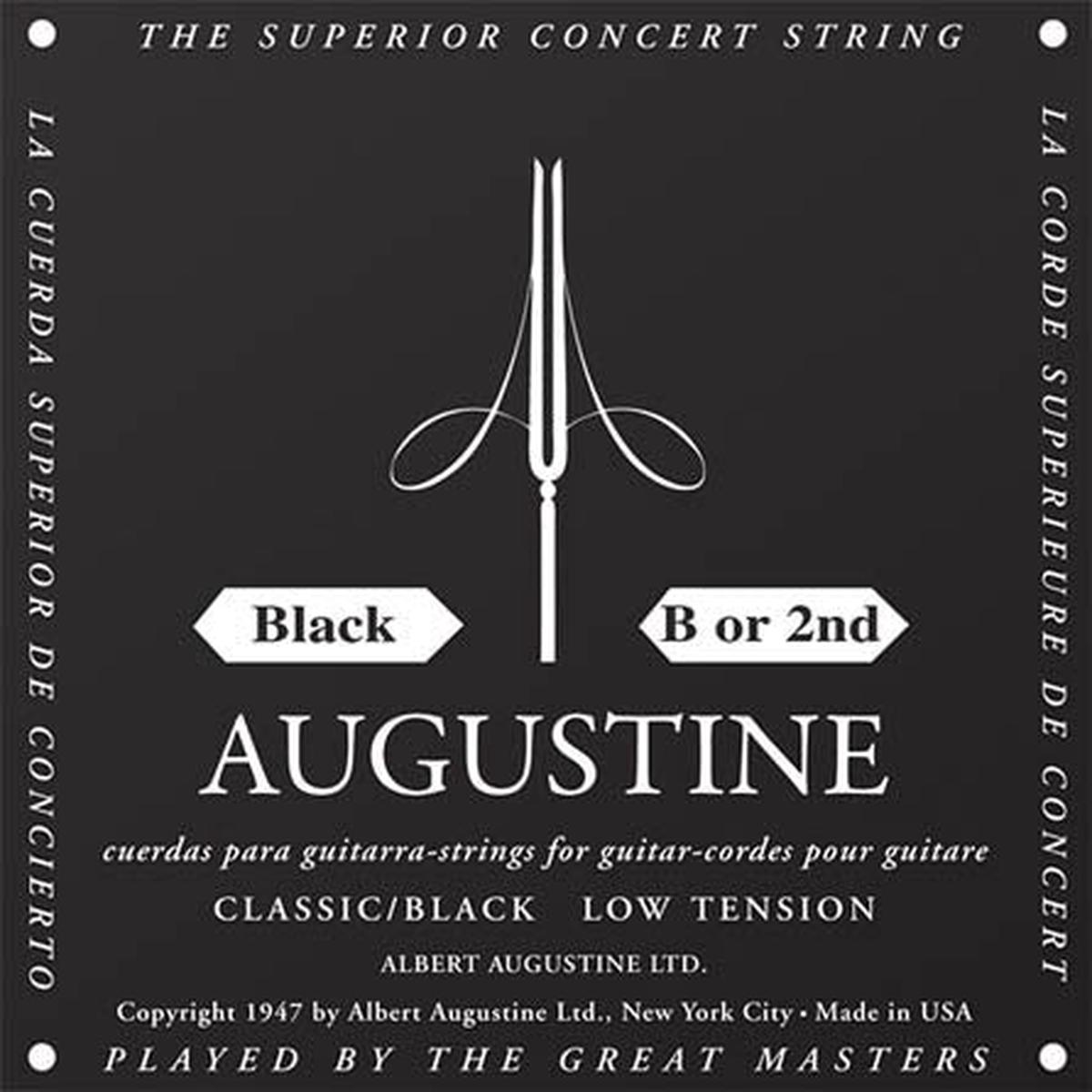 Augustine - Classic/Black  Low Tension Nylon Guitar String (Single String) B (2nd)