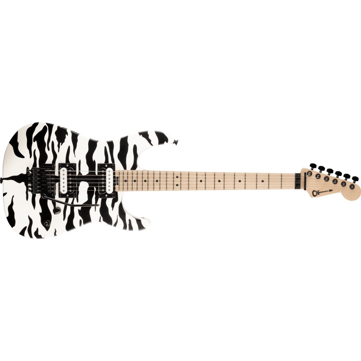 Charvel - Satchel Signature Pro-Mod DK22 HH FR M - Maple Fingerboard - Satin White Bengal 296-9001-576
