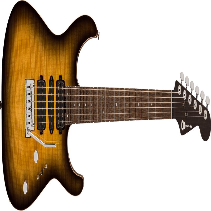 Charvel - MJ DK24 HSH 2PT W Mahogany with Flame Maple - Wenge Fingerboard - Antique Burst - 292-9814-887