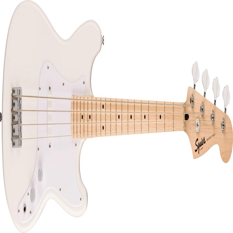 Squier - Squier Sonic Bronco Bass - Maple Fingerboard - White Pickguard - Arctic White 037-3802-580