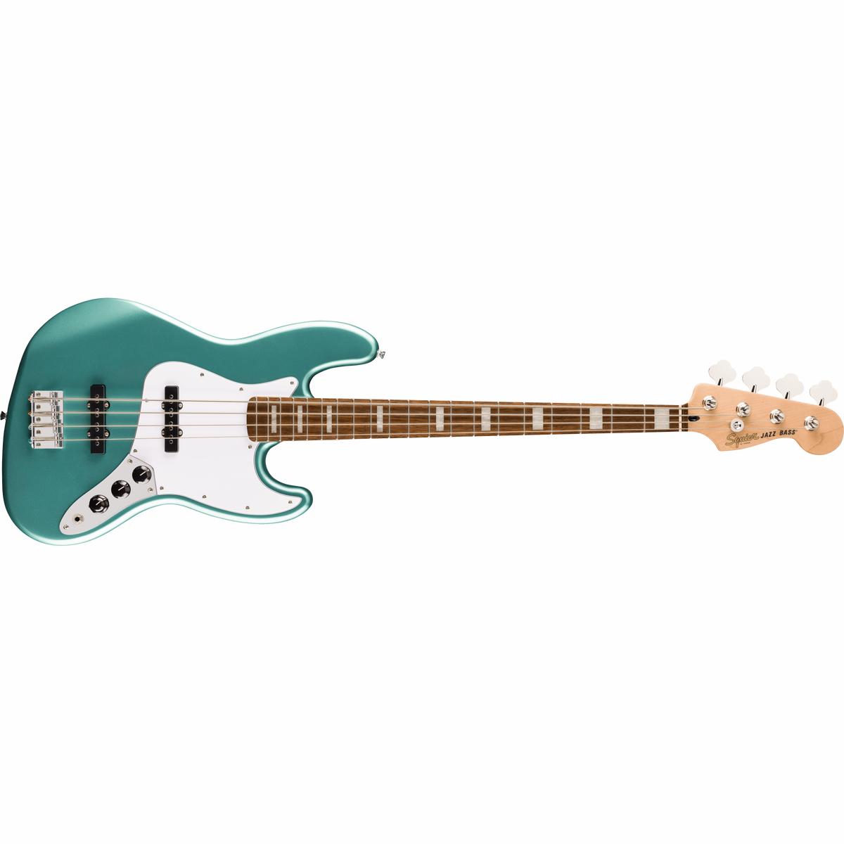 Squier - Affinity Series Active Jazz Bass - Laurel Fingerboard - White Pickguard - Mystic Sea Foam Green - 037-8700-585