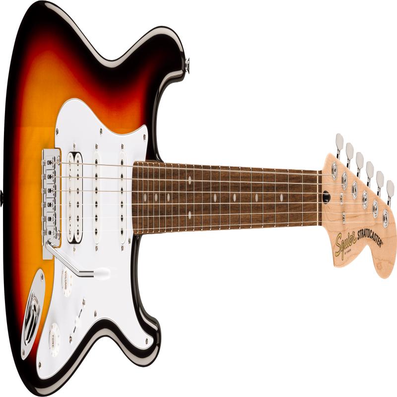 Squier - Affinity Series Stratocaster Junior HSS - Laurel Fingerboard - White Pickguard - 3-Color Sunburst - 037-8180-500