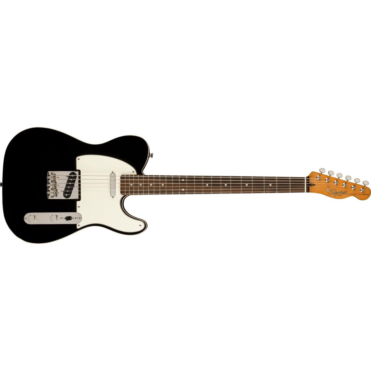 Squier - Classic Vibe Baritone Custom Telecaster - Laurel Fingerboard - Parchment Pickguard - Black 037-4042-506