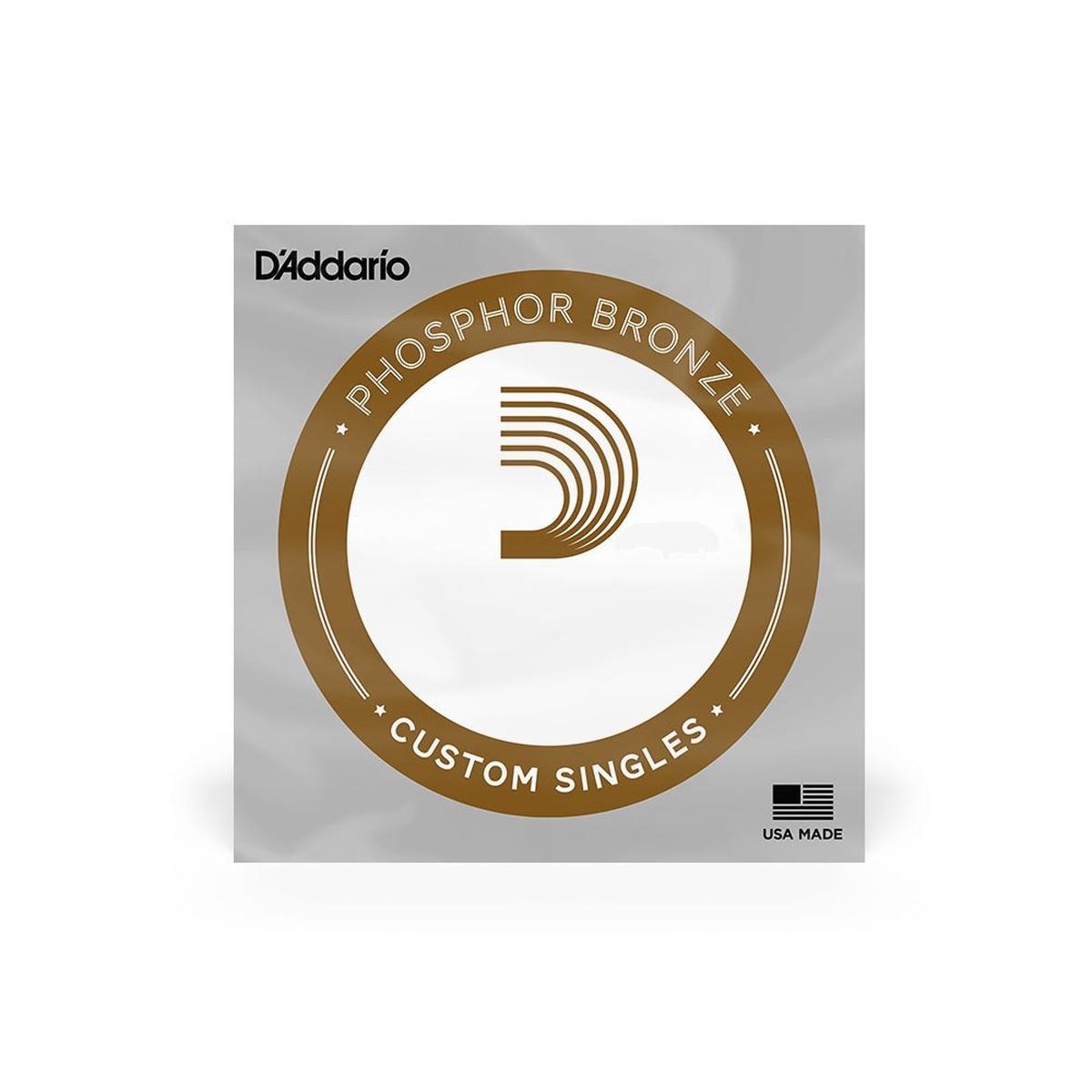 D'addario - Custom Singles  Phosphor Bronze 0.045