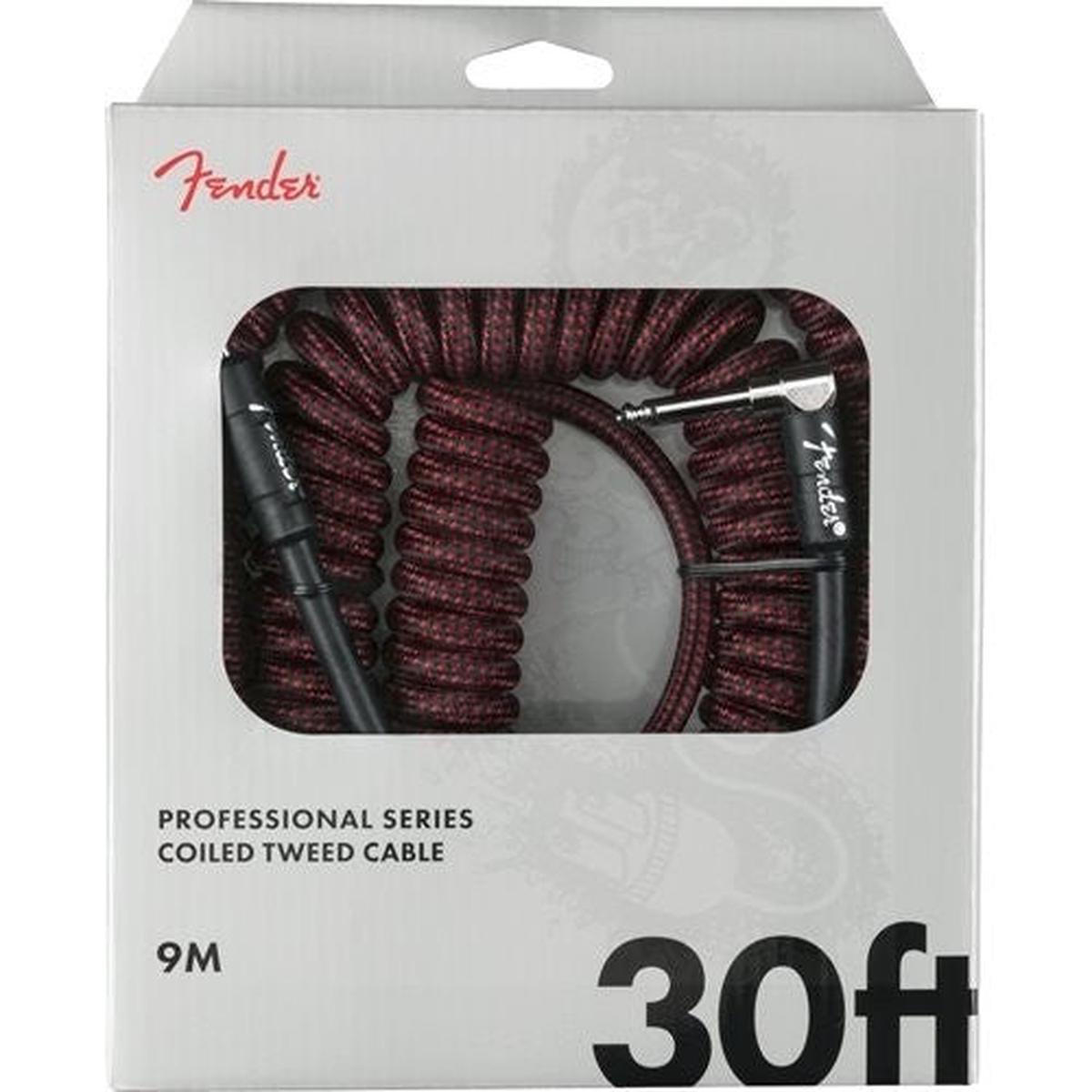 Fender - Professional Series Coil Cable, Tweed, 30' Red 099-0823-054