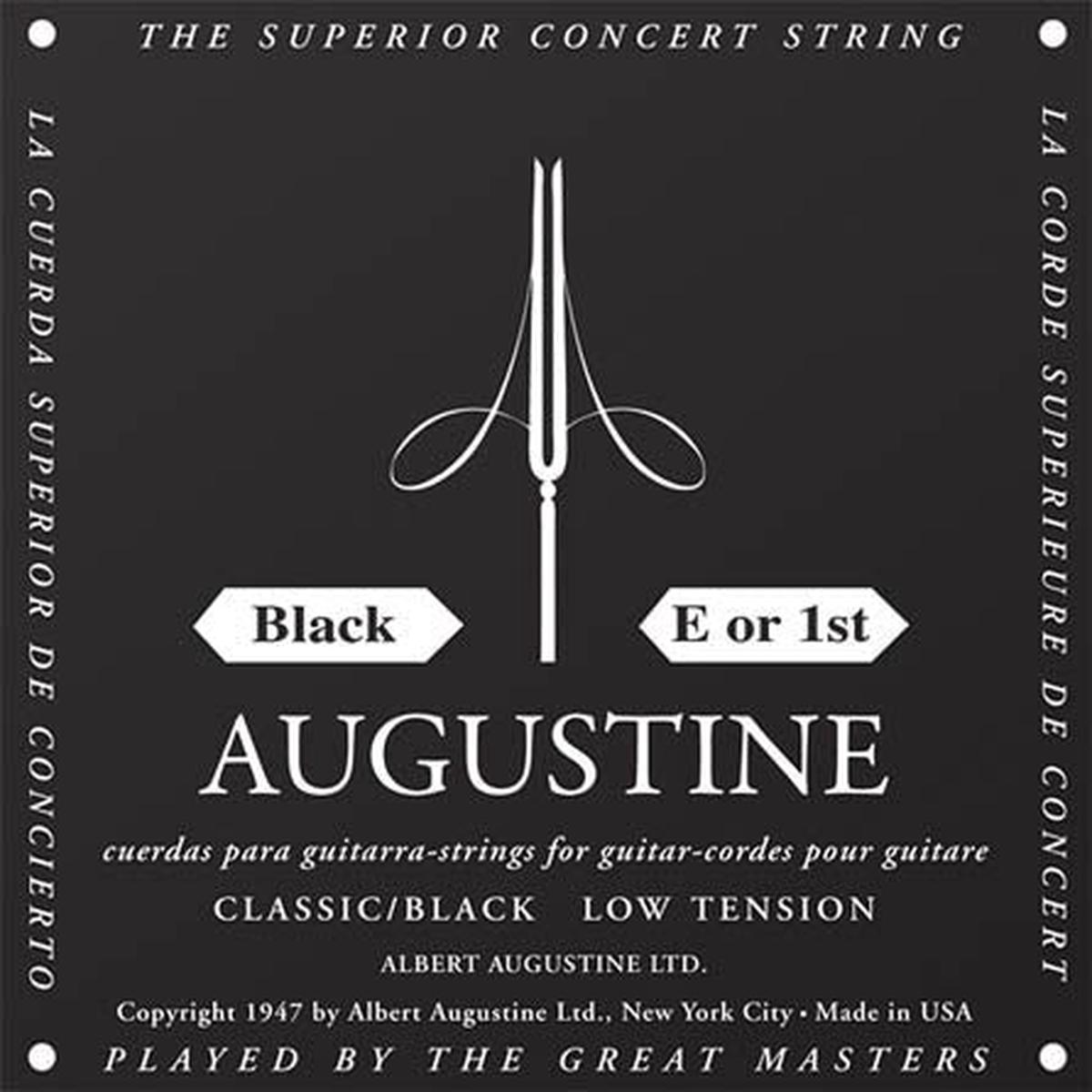 Augustine - Classic/Black  Low Tension Nylon Guitar String (Single String) E (1st)