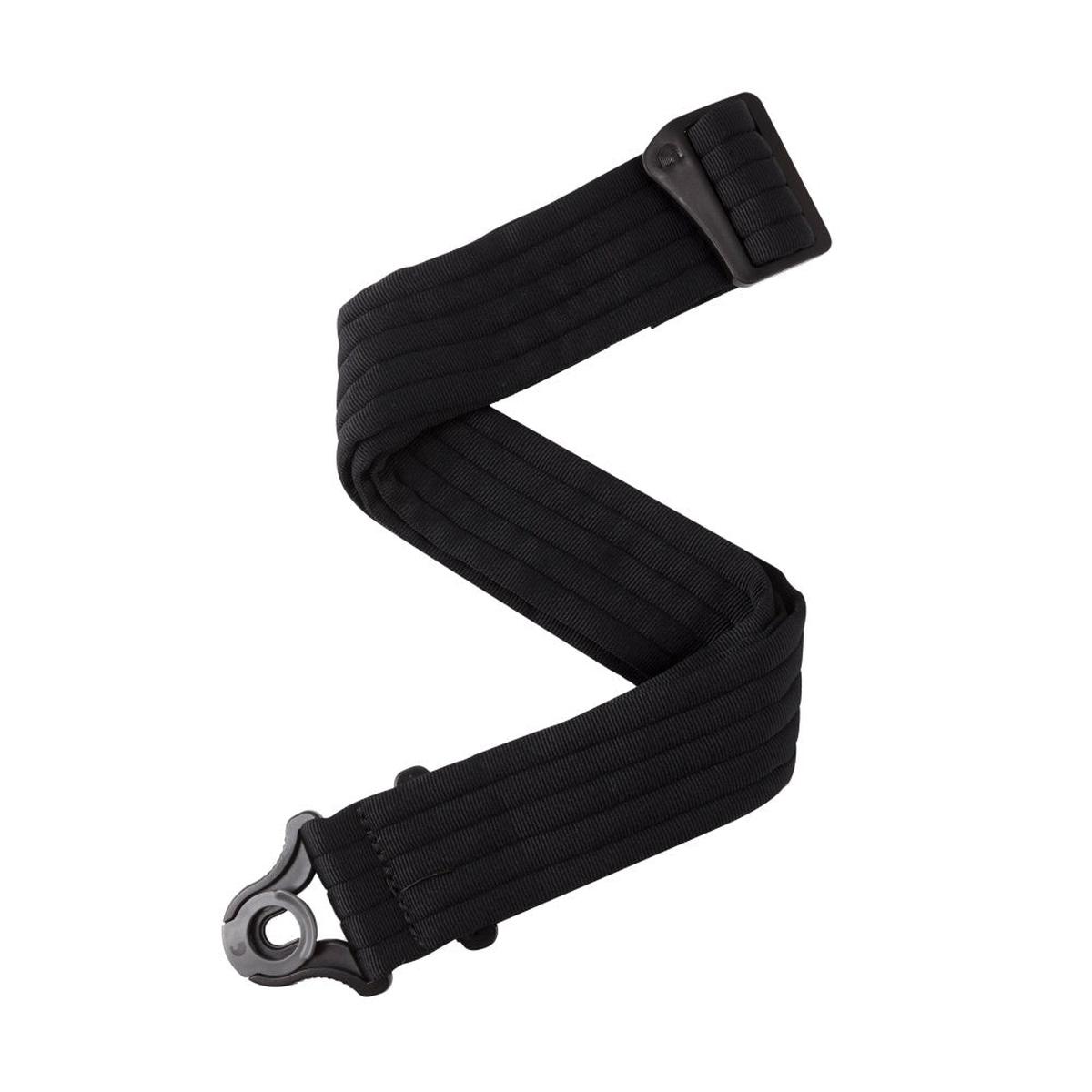 D'Addario -  Auto Lock Guitar Strap  Black Padded Stripes