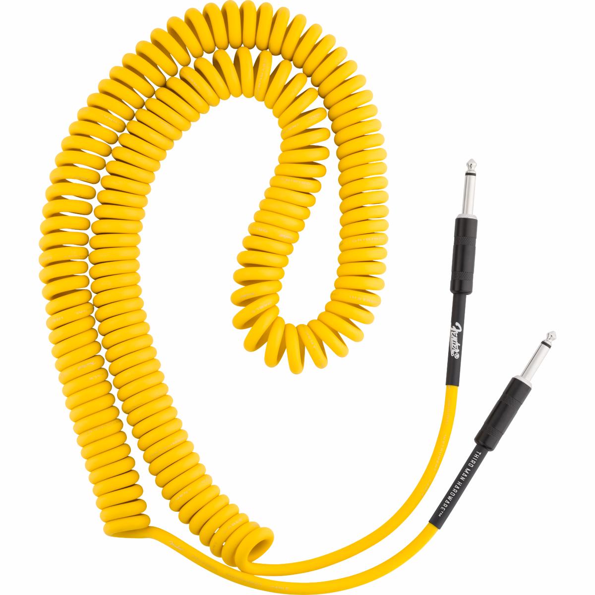 Fender - 30' Coil Cable - Fender x Third Man Hardware - Yellow - 099-0573-029