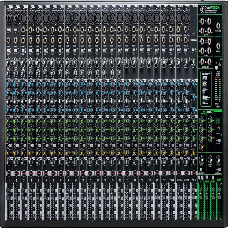 Mackie - PROFX30v3 -30-Channel 4 Bus Professional Effects Mixer with USB