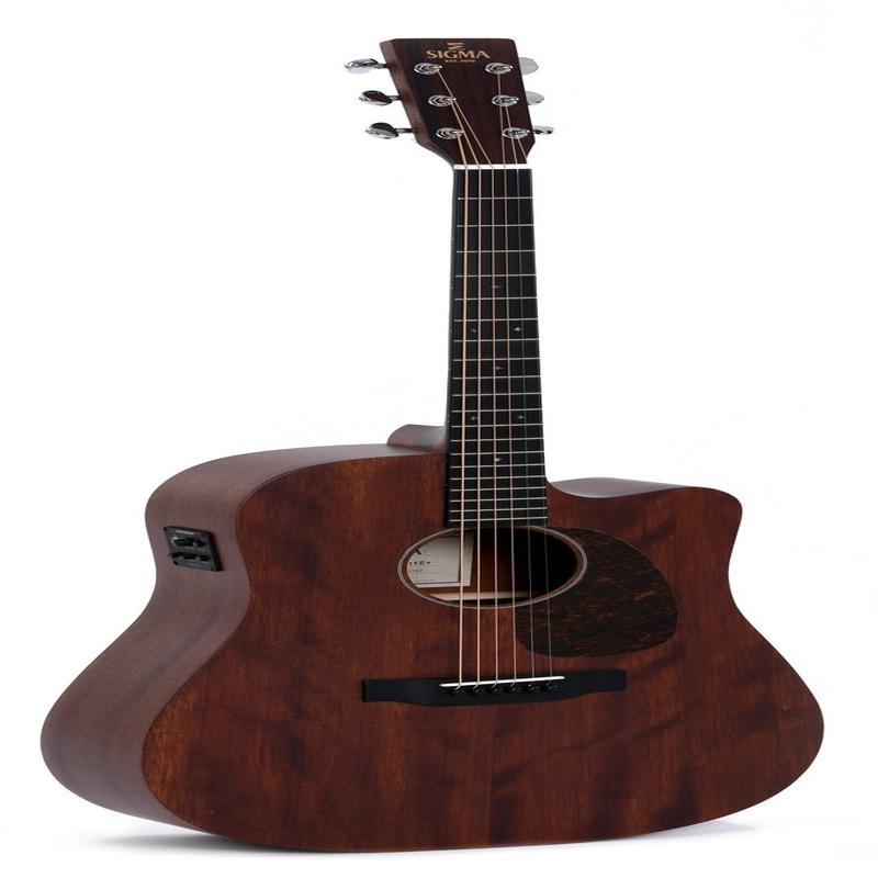 Sigma - DMC-15E+ Dreadnought Acoustic Electric Mahogany Top Natural