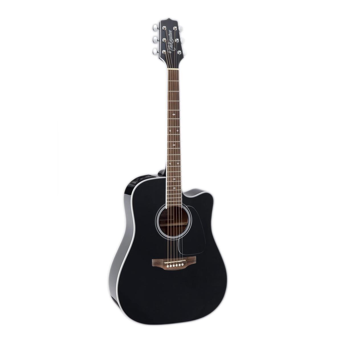 Takamine - G-Series Cutaway Dreadnought Acoustic Guitar With Gig Bag - Black  - GD34CE-BLK