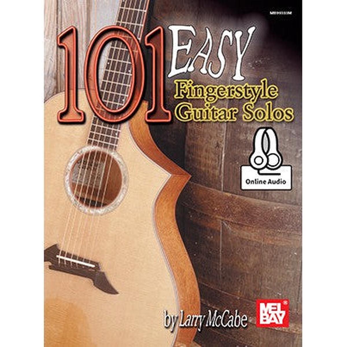 101 Easy Fingerstyle Guitar Solos (Book + Online Audio)