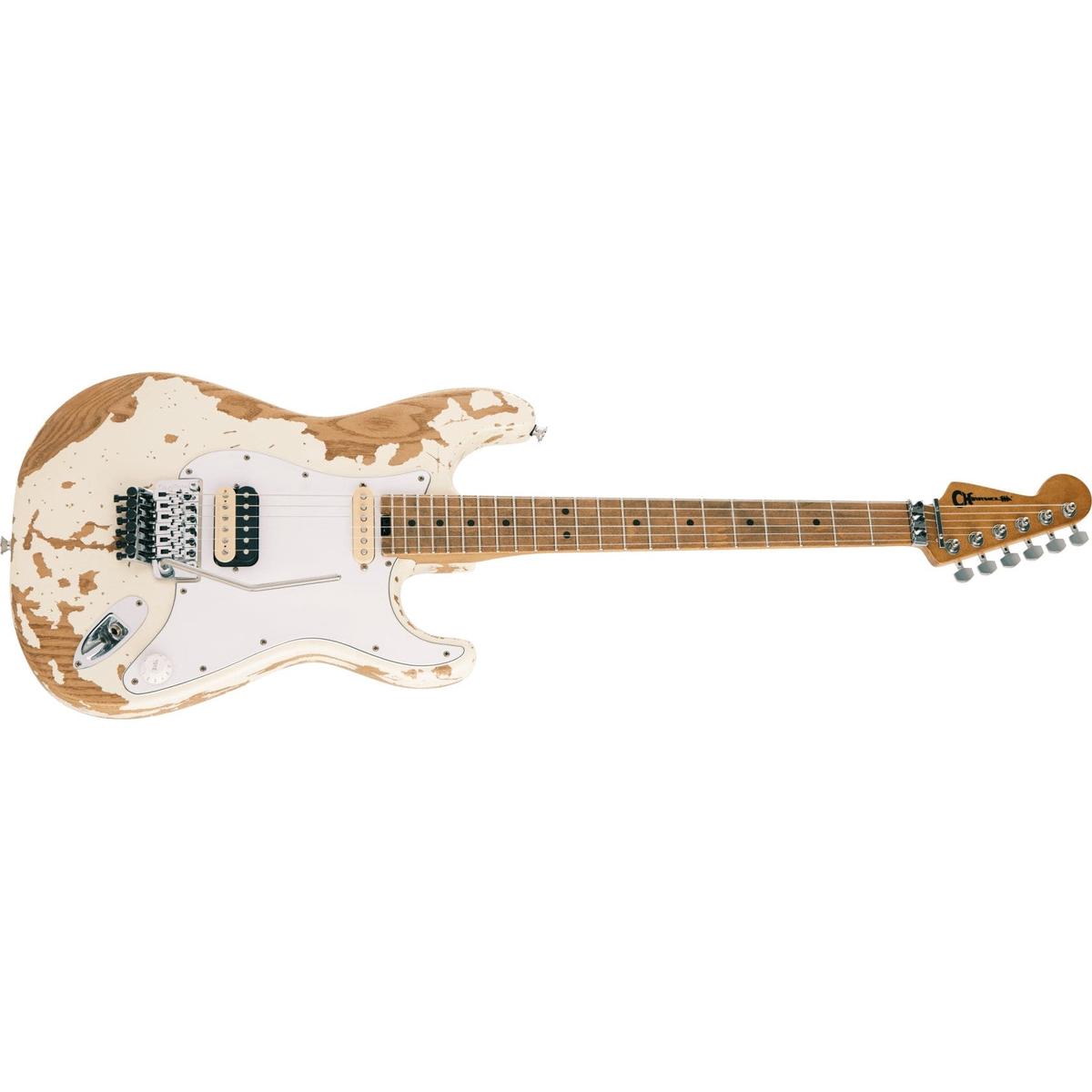 Charvel - Henrik Danhage Limited Edition Signature Pro-Mod So-Cal Style 1 HS FR M - Maple Fingerboard - White Relic 296-6035-855