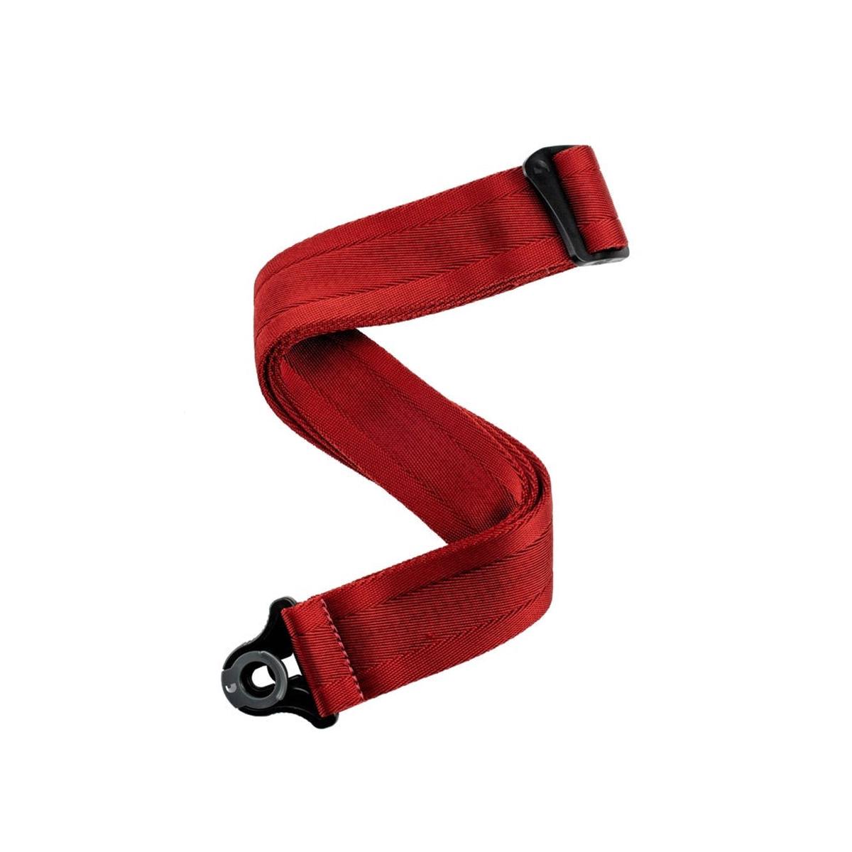 D'Addario Accessories - Auto Lock Guitar Strap   - 50BAL11 - Blood Red